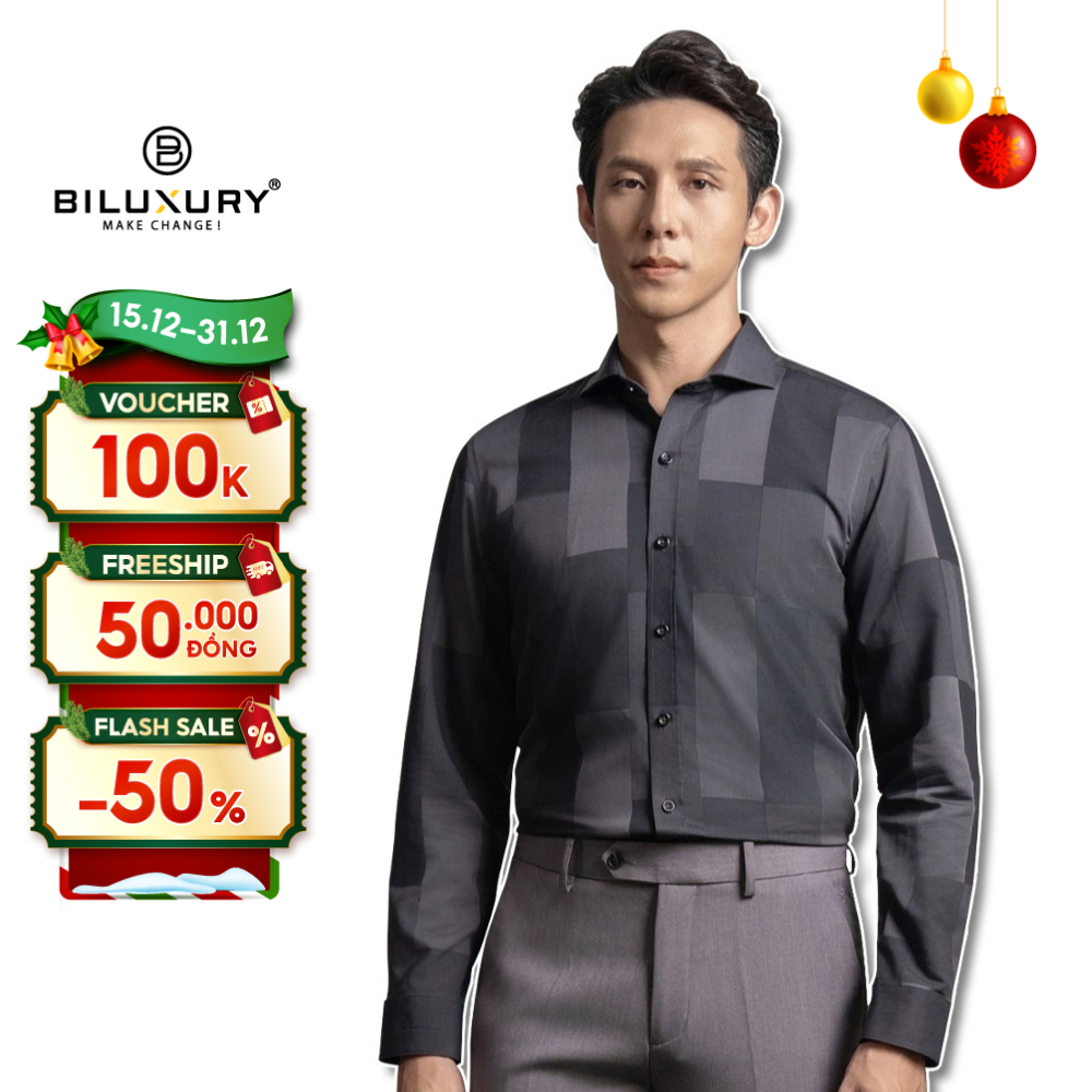 Áo Sơ Mi Dài Tay Từ Sợi Tre Mềm Mịn, Chống Nhăn, Chống Tia UV 7SMDH300GHT