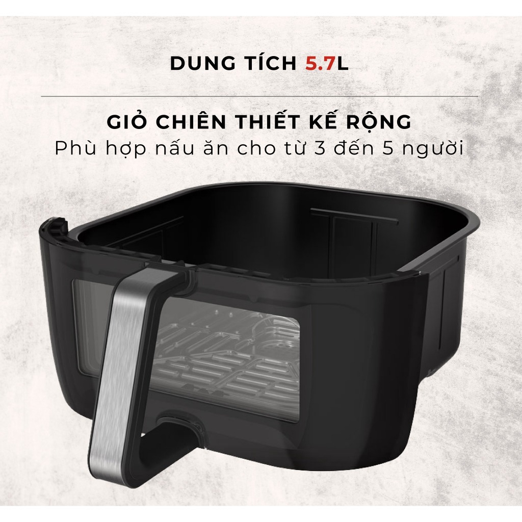 COMBO Nồi áp suất điện đa năng Instant Pot DUO 60 V5 7in1 và Nồi chiên không dầu Instant Vortex PLUS Clearcook