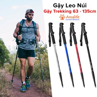 Gậy Leo Núi, Gậy Trekking Từ 63 - 135cm Gậy Chạy Trail Gấp Gọn Đi Du Lịch, Phượt, Dã Ngoại, Chạy Chính Hãng Amalife