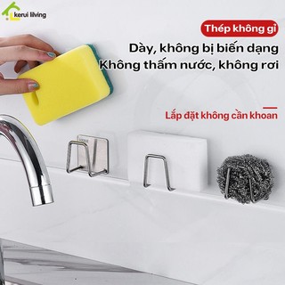 Giá đỡ bồn rửa AISHA, Giá đựng miếng bọt biển sấy khô, Giá đựng xà phòng bồn rửa, Giá đỡ nhà bếp