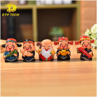 Bộ tượng 5 ông thần tài phúc lộc thọ may mắn