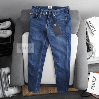 Quần jean nam cao cấp xanh wax xuất xịn Quần bò nam đẹp vnxk thời trang Jeans co dãn Ống đứng cao cấp HAIAN JEAN