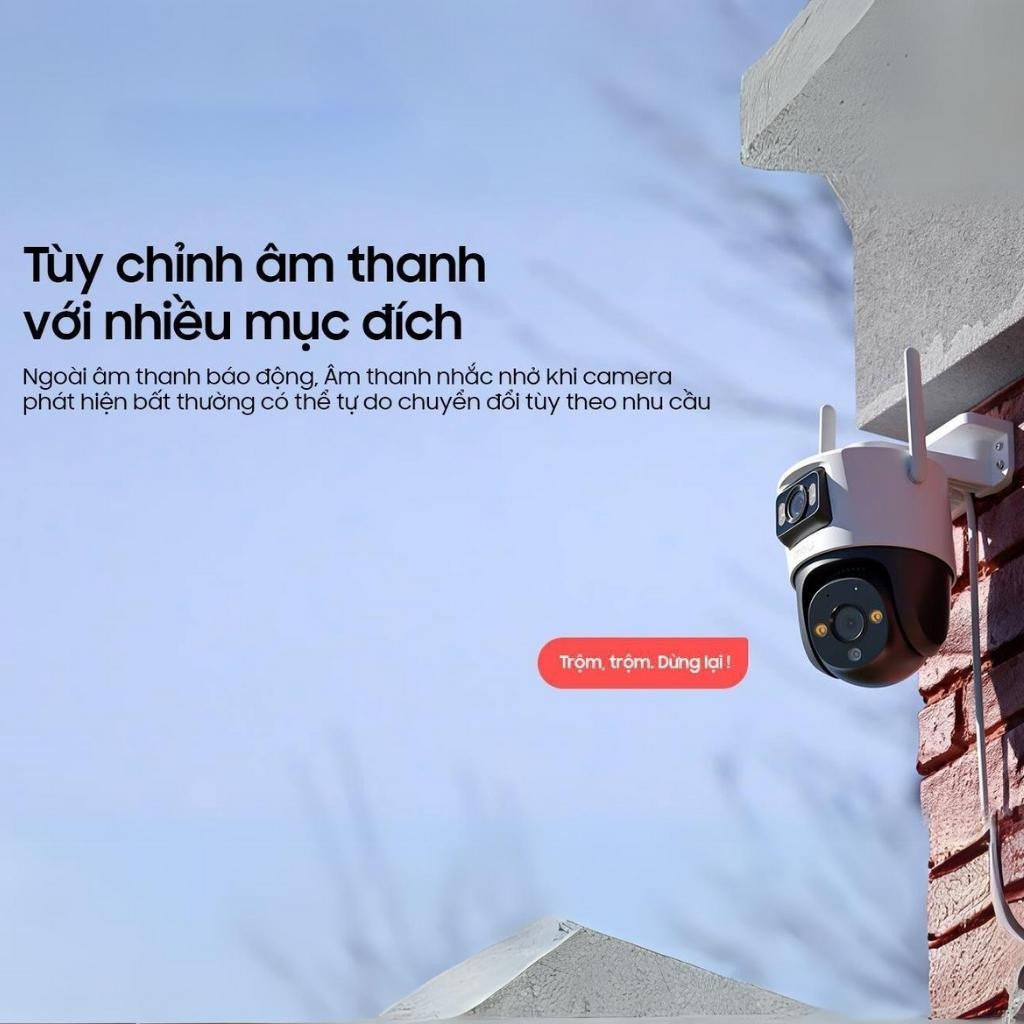 Camera 2 mắt ngoài trời Imou Cruiser Dual 6MP IPC-S7XP-6M0WED - 360, Đàm thoại 2 chiều, Bảo hành chính hãng