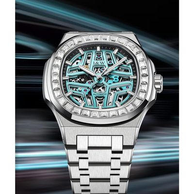 Đồng hồ nam chính hãng I&W Carniva 763G-T2 Kính sapphire,chống xước,Chống nước30m,BH24 tháng,Máy cơ Automatic,dây da
