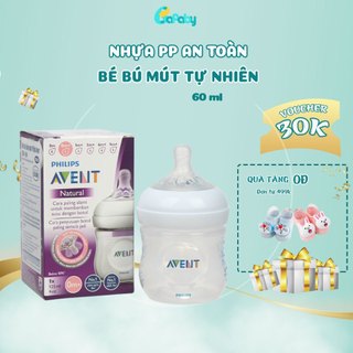 Bình Sữa Cho Bé Avent Chính Hãng Cho Bé Thiếu Cân Full Hộp 60ml-335