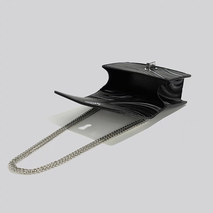 Faya - Túi xách đeo chéo T2097 vân gợn sóng khóa xoay trẻ trung