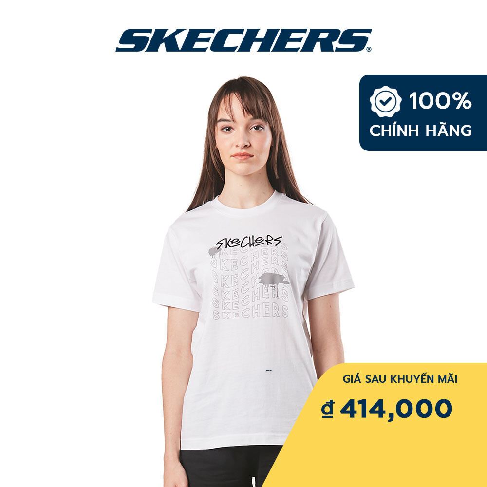 Skechers Nữ Áo Thun Tay Ngắn Tập Gym, Thường Ngày, Đi Học, Đi Làm - SL22Q4W303-0019