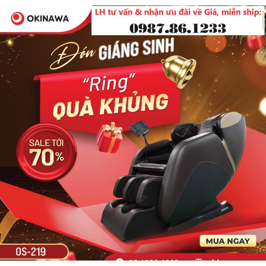 GHẾ MASSAGE CAO CẤP NHẬT BẢN OKINAWA OS 219