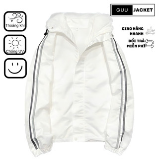 Áo khoác dù thời trang 2 lớp phối sọc tay unisex