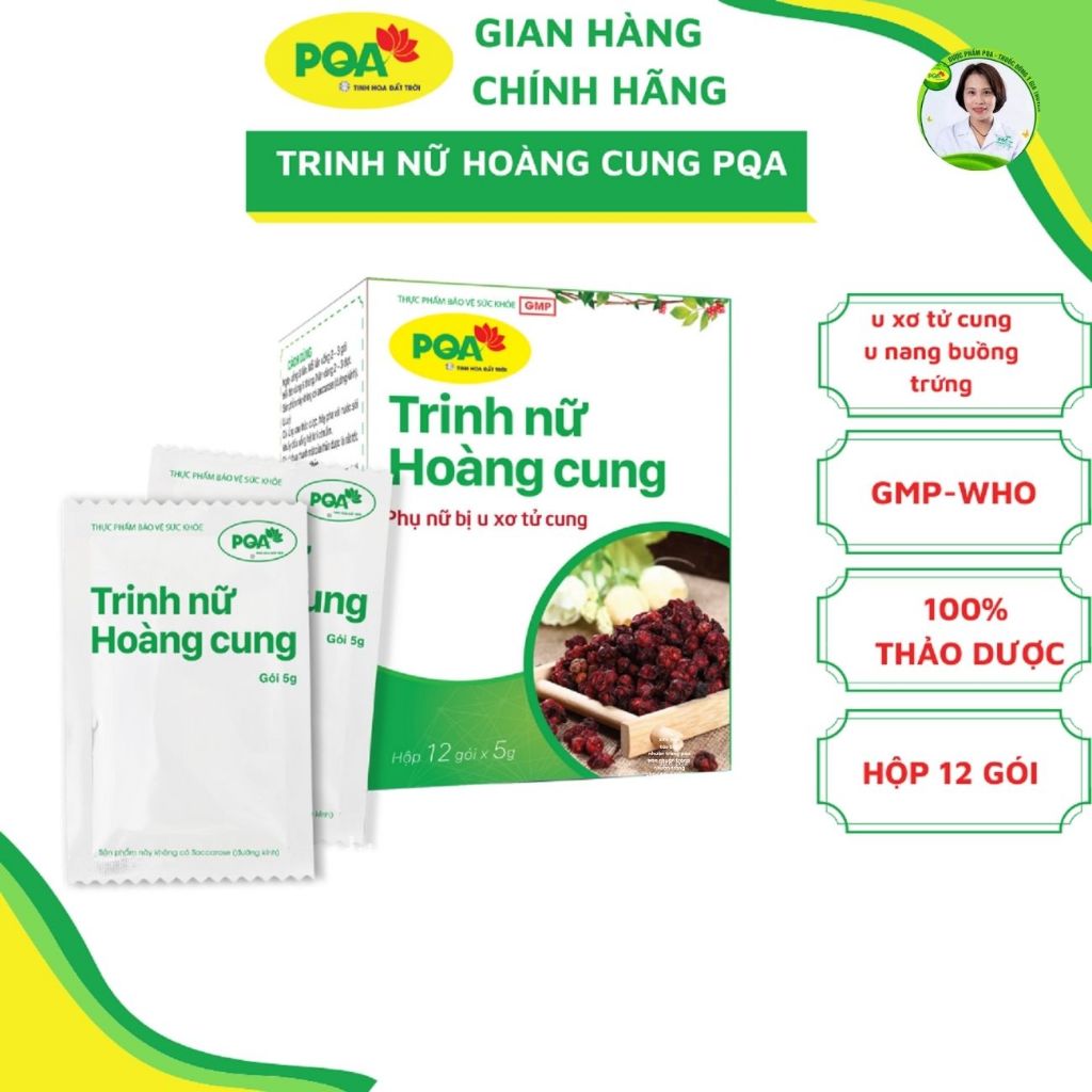 PQA Trinh Nữ Hoàng Cung Dùng Cho Người Bị U Xơ Tử Cung, U Nang Buồng Trứng, U Tuyến Vú, U Xơ