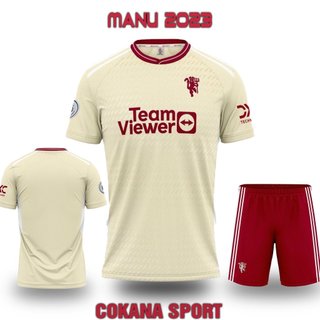 Áo bóng đá clb manu kem 2024 - bộ quần áo bóng đá clb mu kem mới 2024