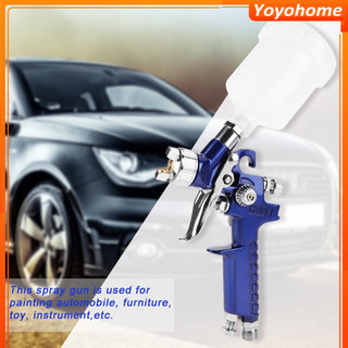 Súng phun sơn xe hơi trọng lực, súng phun sơn dầu khí nén, kết nối kiểu châu âu h-2000 hvlp 0.5mm 1.0mm 125ml