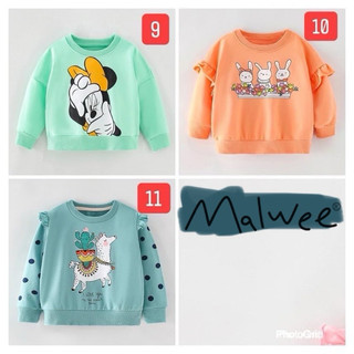 Áo nỉ da cá bé gái mẫu mới hãng Malwee