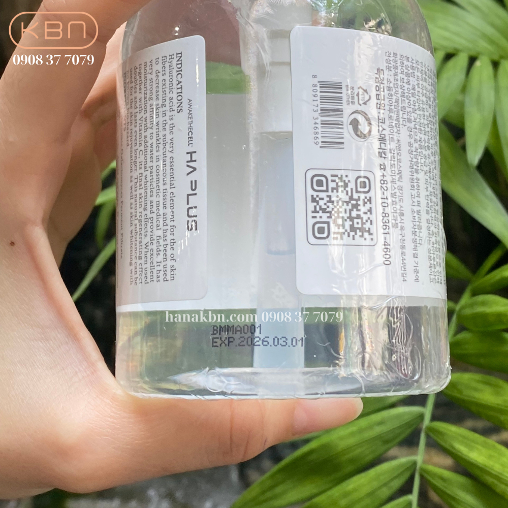 Serum HA Plus 300ml - Cấp Nước, Dưỡng Ẩm, Căng Bóng Da, Mờ Nếp Nhăn