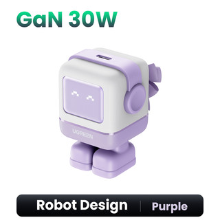  Củ sạc nhanh Robot GaN Nexode RG 30W Type-C Ugreen 25036 CD359 Màu Tím 