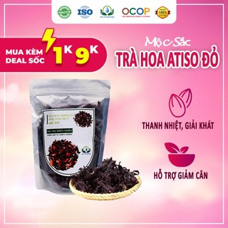 Trà hoa dâm bụt sấy khô Mộc Sắc 500g, trà atiso đỏ, trà râm bụt kép của Siêu Thị Thiên Nhiên
