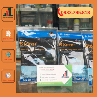 Thuốc diệt chuột STORM 0.005%( gói 20 viên, 4 viên) - diệt chuột ngoài ánh sáng hoặc gần nguồn nước