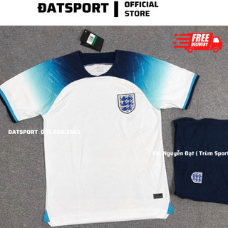 Bộ quần áo bóng đá Đội Tuyển Anh Trắng Sân Nhà WC 2022 Vải Thái Siêu Cấp Dập Vân Cao Tần