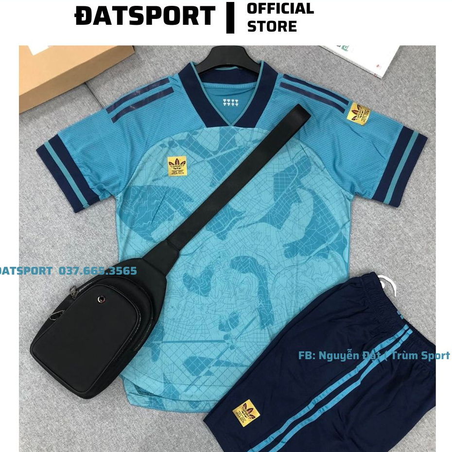 Quần áo bóng đá thể thao nam nữ, Bộ Ba Lá A.D.I.D.A.S loang 12 màu New 2023 Hàng Gai Thái Siêu Mát