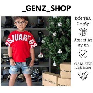 Áo Thun Cho Bé Trai Cổ Tròn DSQ Phối Loang Cá Tính Chất Thun Lạnh Nhiều Màu Sắc Đa Dạng Mẫu Mới Nhất Hiện Nay