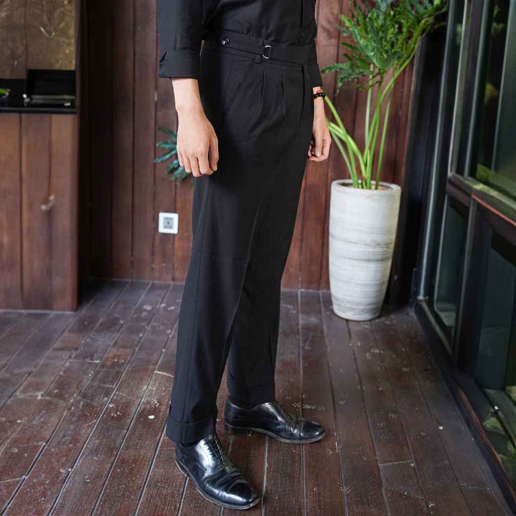 SUIT NGUYÊN BỘ ĐEN 6 KHUY 3 TÚI, FORM CHUẨN THE SUITS HOUSE