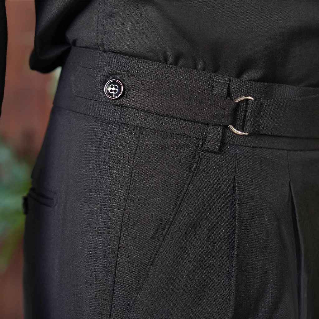 SUIT NGUYÊN BỘ ĐEN 6 KHUY 3 TÚI, FORM CHUẨN THE SUITS HOUSE