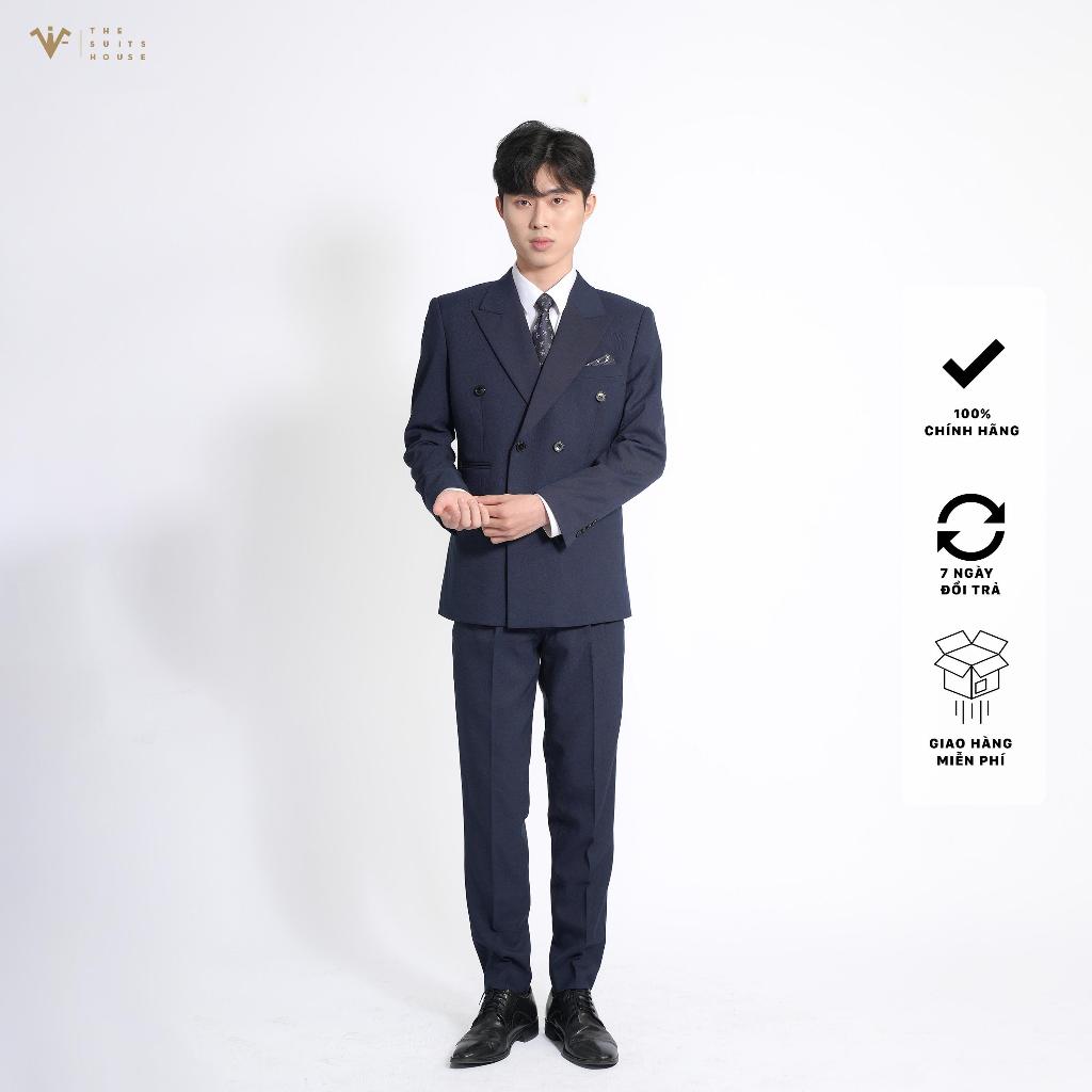 SUIT XANH NAVY 6 KHUY 3 TÚI, FORM CHUẨN THE SUITS HOUSE