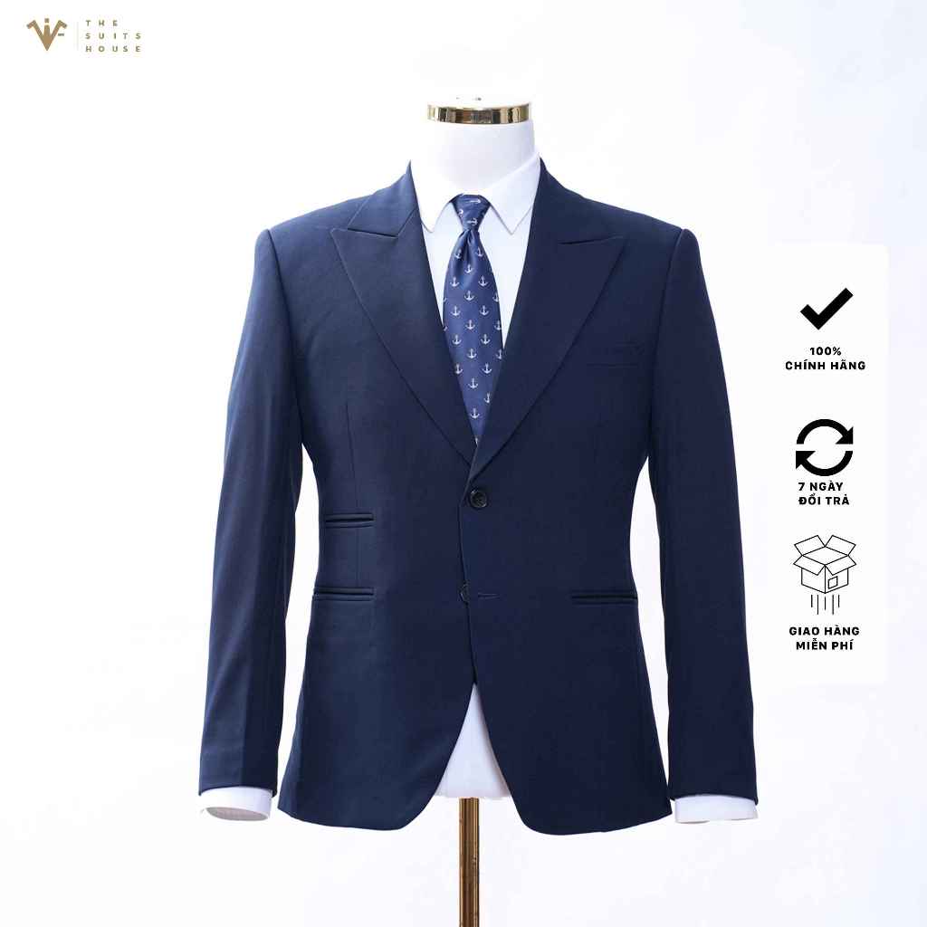 [NEW VERSION] SUIT XANH NAVY 1 KHUY 3 TÚI, FORM CHUẨN THE SUITS HOUSE
