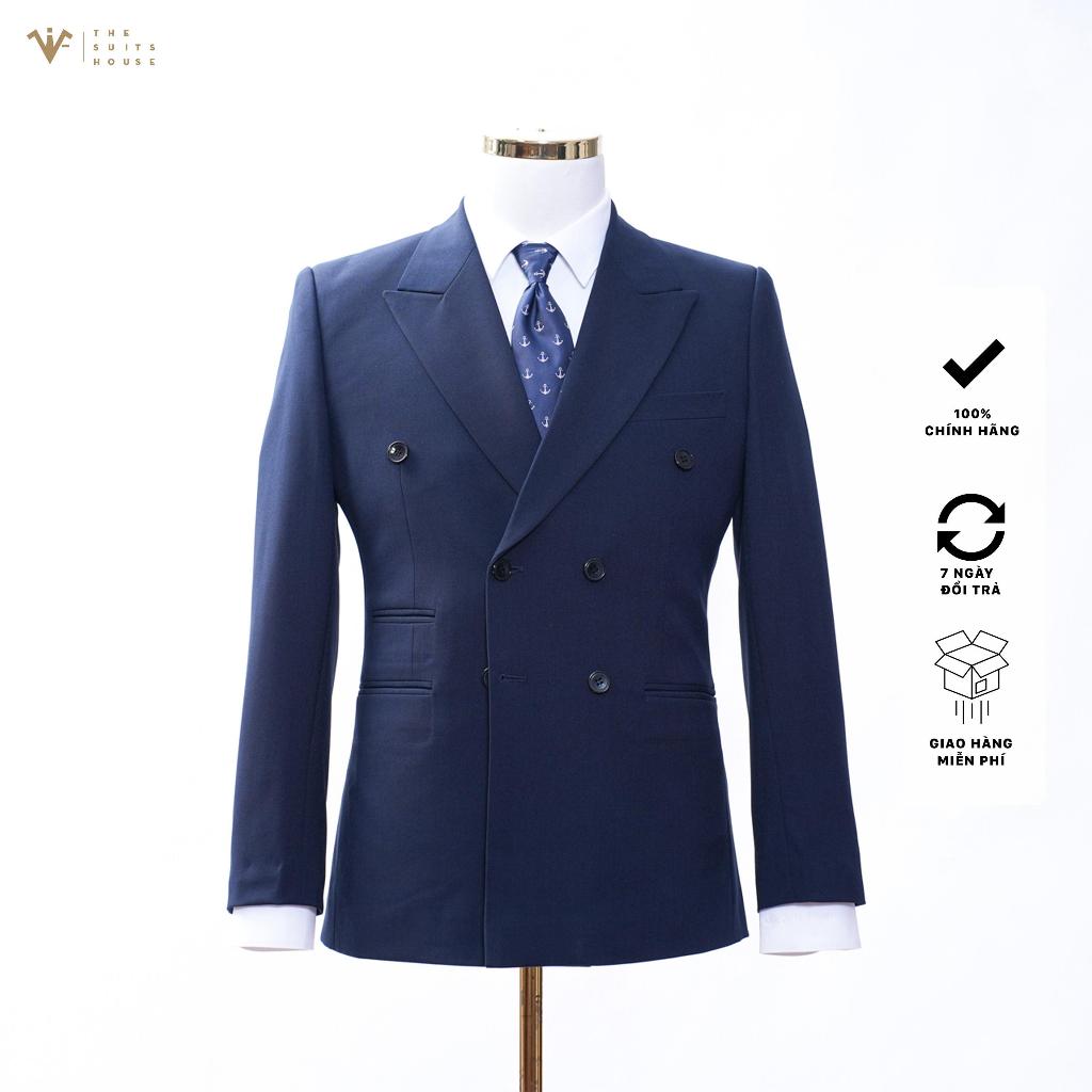 [NEW VERSION] SUIT XANH NAVY 6 KHUY 3 TÚI, FORM CHUẨN THE SUITS HOUSE