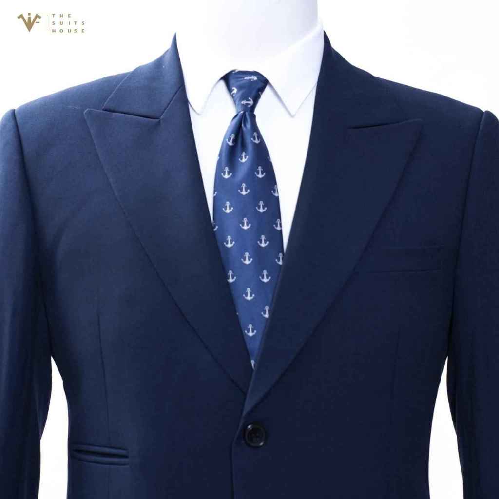 SUIT XANH NAVY 2  KHUY 3 TÚI, FORM CHUẨN THE SUITS HOUSE