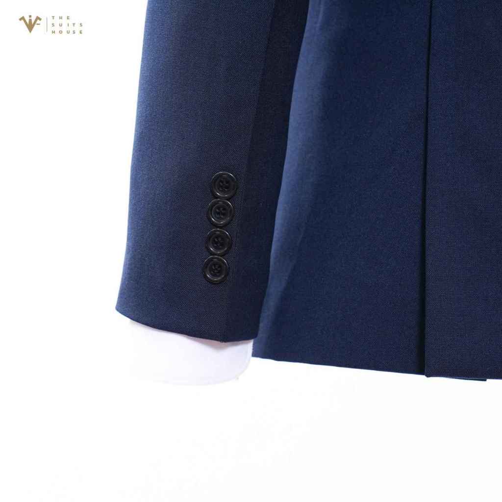 SUIT XANH NAVY 2  KHUY 3 TÚI, FORM CHUẨN THE SUITS HOUSE