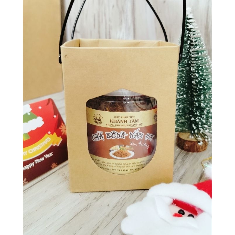 CHÀ BÔNG NẤM HƯƠNG KT Hũ 100Gr ( Tặng kèm vỏ hộp quà) Ruốc nấm hương