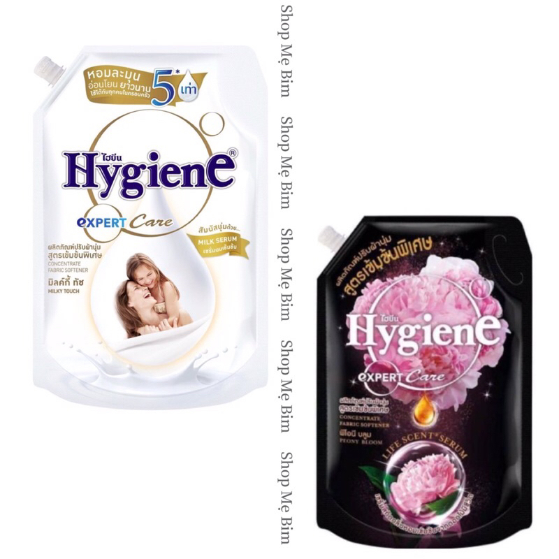 Nước giặt xả Hygiene Thái Lan đậm đặc lưu hương lâu, combo nước giặt xả Thái Lan chính hãng