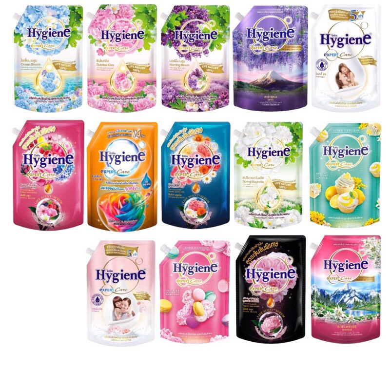 Nước giặt xả Hygiene Thái Lan đậm đặc lưu hương lâu, combo nước giặt xả Thái Lan chính hãng