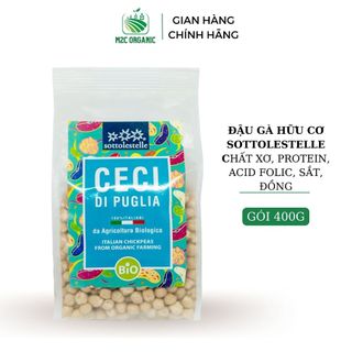 Đậu gà hữu cơ Sottolestelle 400g cung cấp nhiều vitamin khoáng chất tốt cho cả gia đình ,mẹ bầu,trẻ nhỏ