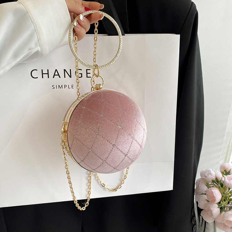 Clutch Classy tròn cầm tay ánh sao nhiều màu thời trang thời thượng dành cho nữ T1191