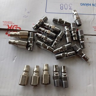 Cút nối Đầu ĐỰC, đầu nối hơi máy khí nén ren 13mm phi 8
