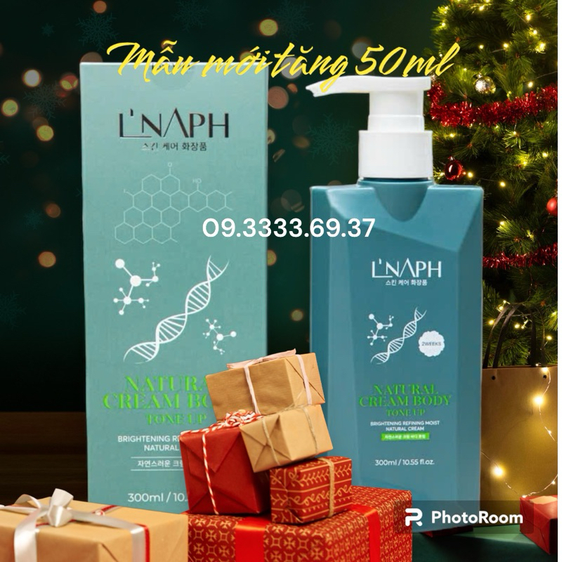 Kem Body L"NAPH - Dưỡng da tự nhiên lên tông toàn thân 300ml (Mẫu mới)