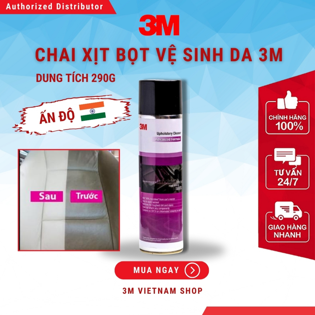 Chai xịt vệ sinh da nhựa dạng bọt 3M