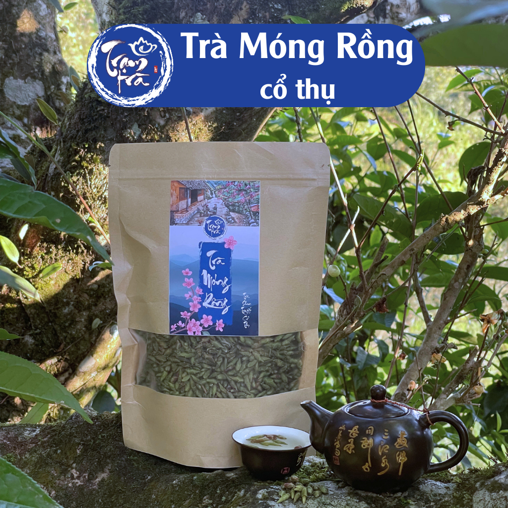 Trà móng rồng cổ thụ Hà Giang loại thượng hạng túi zip, trà móng rồng Hà Giang loại chuẩn túi 100gr
