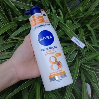 Sữa dưỡng thể trắng da giúp phục hồi & chống nắng Nivea 350ml