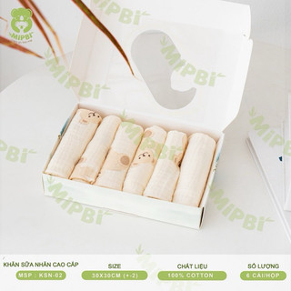 Khăn sữa nhăn cao cấp Mipbi
