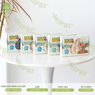 Khăn sữa nhăn cao cấp Mipbi