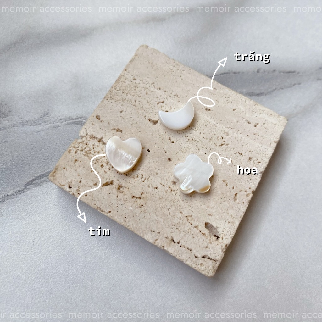 Pastel / Vòng cổ mặt xà cừ mix hạt cườm trong trẻo tươi sáng hồng hào