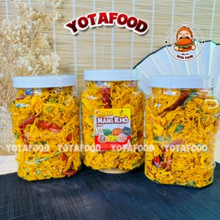[Combo 3 Hũ Khô Gà 500Gram ] Khô Gà Lá Chanh / Khô Gà Bơ Tỏi Giòn Ngon Đậm Vị | Đồ ăn vặt Yotafood