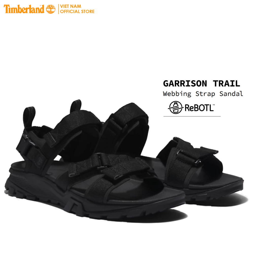 [SALE] Timberland Giày Sandal Nam Garrison Trail Web Sandal Blackout Webbing TB0A2E4G04