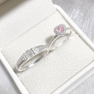 (Hỏa tốc) Các mẫu nhẫn đôi bạc DUYANH SILVER D03 đính đá bạc thật không gi