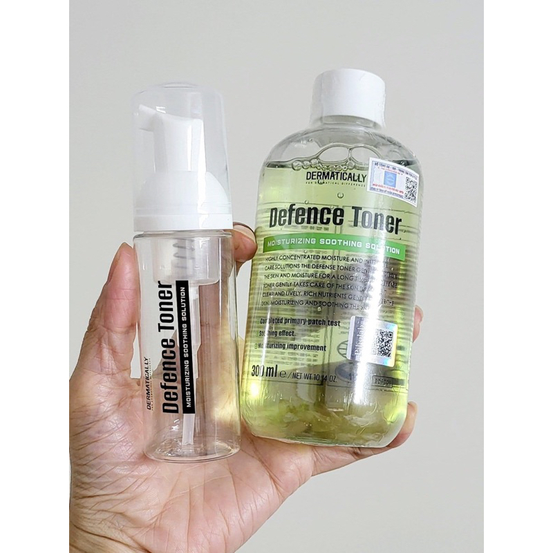 100ml Toner -Gel bóng cấp ẩm làm sạch sâu Dermatically+ kèm 1 vỏ tạo bọt civasan