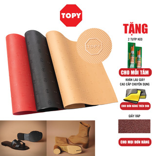 Topy - Tấm cao su cao cấp dán đế giày nam, nữ giảm tiếng kêu, chống trơn trượt bản to 30x40cm - Tặng kèm keo (FREE SHIP)