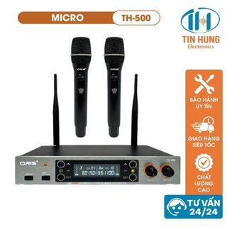 Micro karaoke gia đình ORIS TH-500 chính hãng hát nhẹ, micro không dây hộp sóng hút giọng, âm thanh trung thực - ORIS Pr